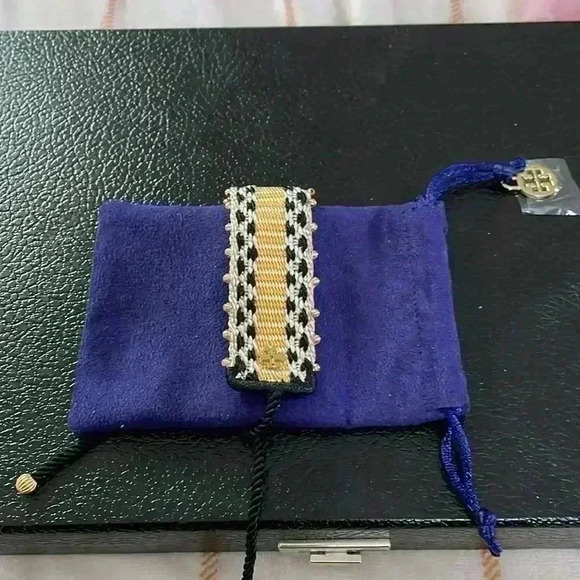 Tory Burch pattern webbing bracelet NWOT Very rare - Picture 6 of 9